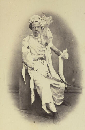 Portrait of a seated man