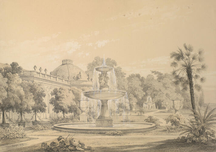 Palace of Sanssouci: the gardens Palace of Sanssouci: the gardens