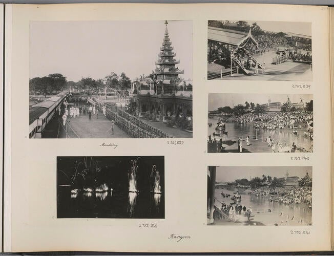 The arrival of the Royal Train in Rangoon: Edward, Prince of Wales. Royal Tour of India, 1921-1922