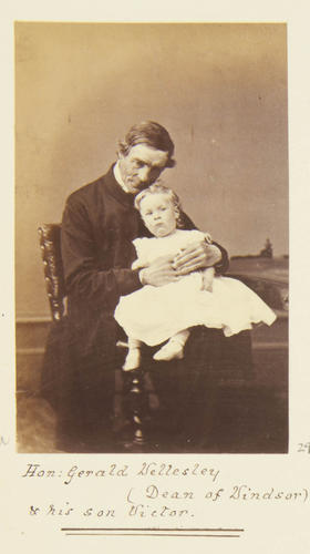 Hon. Gerald Wellesley (Dean of Windsor) and his son, Victor, 1867 [Photographic Portraits Vol. 4/62 1861-1876]