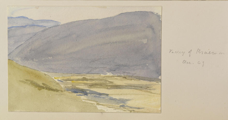 Master: SKETCHES BY QUEEN VICTORIA I
Item: Valley of Braemar