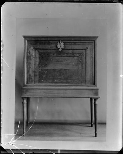 Glass plate negative of a cabinet Glass plate negative of a cabinet