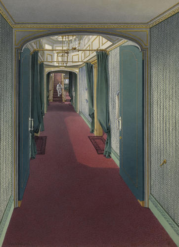 Interior of the Royal Yacht, Victoria and Albert II