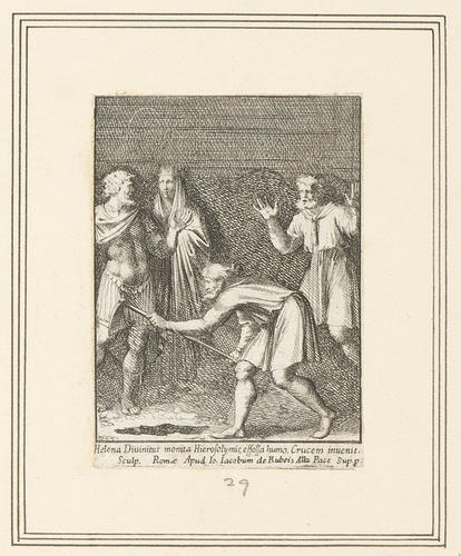 Master: A set of prints reproducing narrative scenes from the Sala di Costantino
Item: St Helen finds the Holy Cross