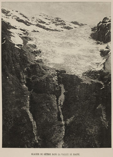 Glacier de Getroz dans la vallee de Bagne