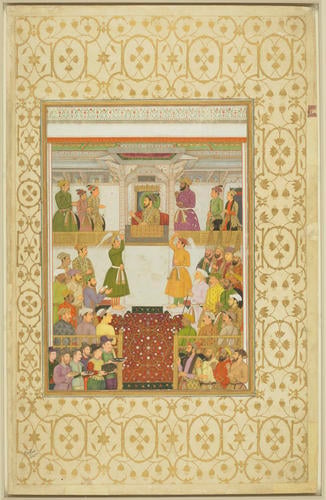 Master: Padshahnamah پادشاهنامه (The Book of Emperors) ‎‎
Item: Europeans bring gifts to Shah-Jahan (July 1633)