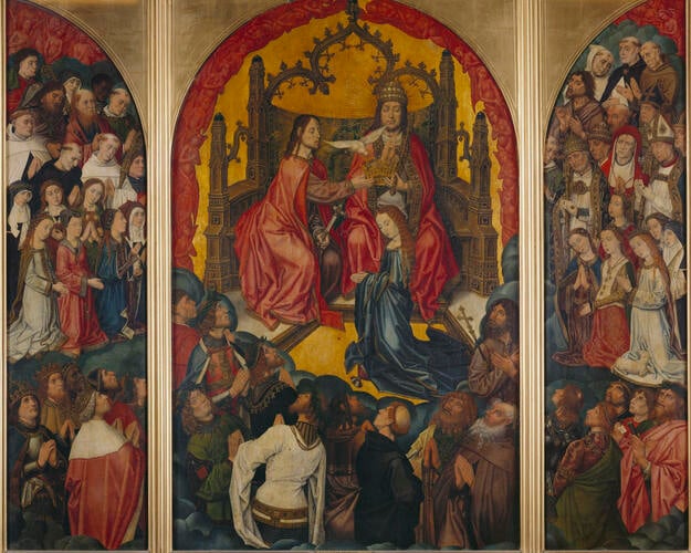 Triptych: The Coronation of the Virgin