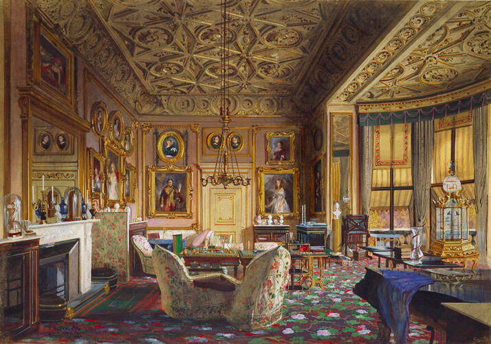 The Queen's Sitting-Room at Buckingham Palace