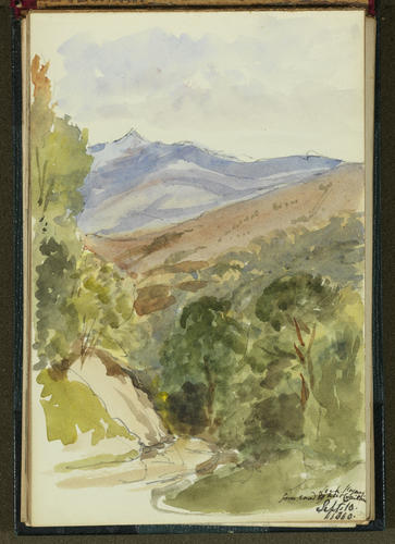 Master: SKETCHES FROM NATURE V. R. MDCCCLX TO MDCCCLXI
Item: Lochnagar from the road near Crathie