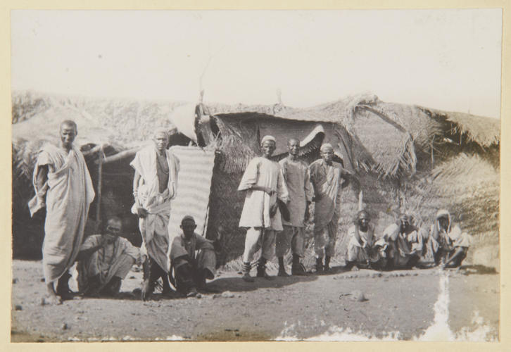 Omdurman: the Khalifa's relations imprisoned by him in the prison courtyard [Khartoum 1898]