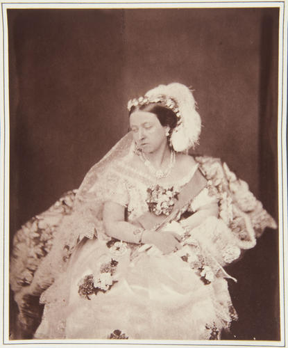 'The Queen in her Drawing Room Dress'; Queen Victoria (1819-1901)