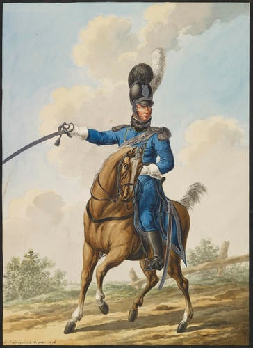 Wurttemberg Army. Officer, Horse Artillery