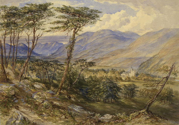 Valley of the Dee, with Abergeldie Castle Valley of the Dee, with Abergeldie Castle