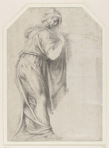 A draped female figure A draped female figure