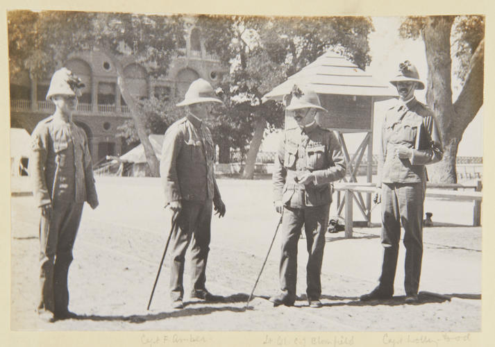 Officers of Lancashire Fusiliers at Kasr el Nil Barracks, Cairo