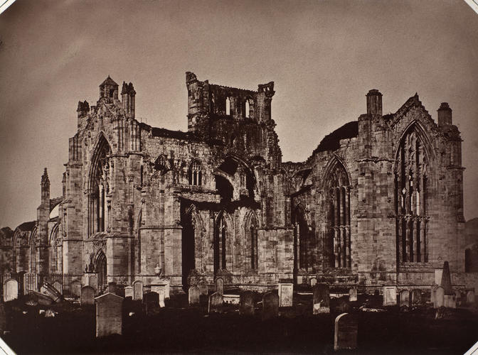 South East view of Melrose Abbey