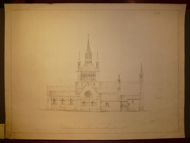 St Mildred's church, Whippingham: north elevation St Mildred's church, Whippingham: north elevation