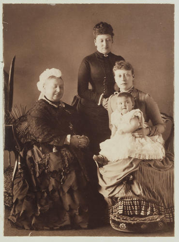 The Four Generations, Osborne House, 1886 [in Portraits of Royal Children Vol. 34 1885-1886]