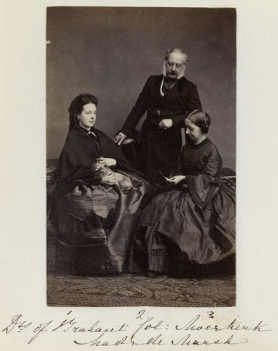Marie, Duchess of Brabant, later Queen of the Belgians (1836-1910) in group portrait