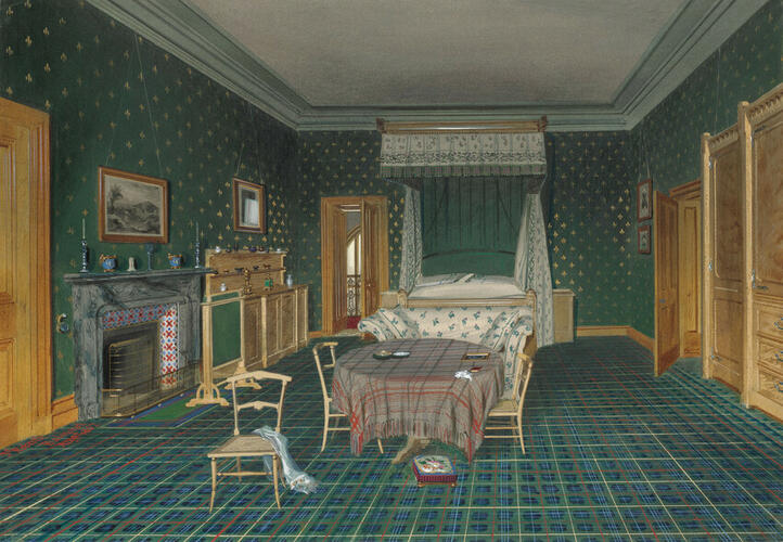 Balmoral Castle: the Queen's Bedroom