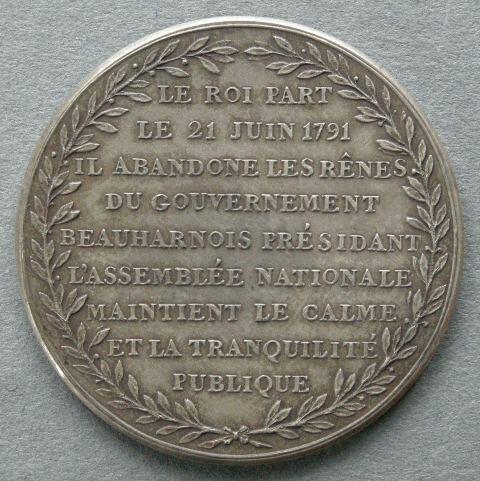 France. Medal commemorating the execution of General Alexandre Beauharnais, 1794 France. Medal commemorating the execution of General Alexandre Beauharnais, 1794
