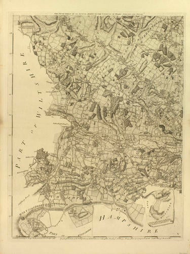 Rocque's Map of Berkshire Rocque's Map of Berkshire