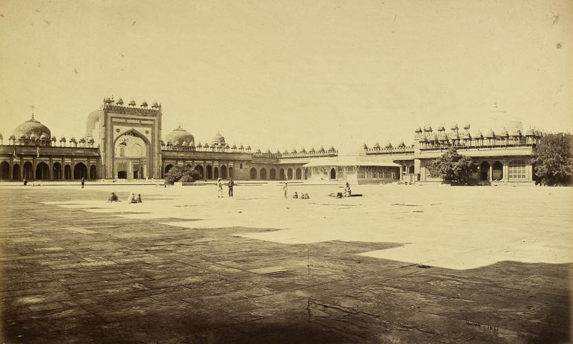 Interior of the Great Quadrangle showing Shiek Selim Christi's Tomb, Futtehpore Sikri: Prince of Wales Tour of India 1875-6 (vol. 4) Interior of the Great Quadrangle showing Shiek Selim Christi's Tomb, Futtehpore Sikri: Prince of Wales Tour of India 1875-6 (vol. 4)