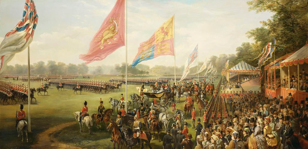 The Review in Windsor Great Park in Honour of the Shah of Persia, 24 June 1873