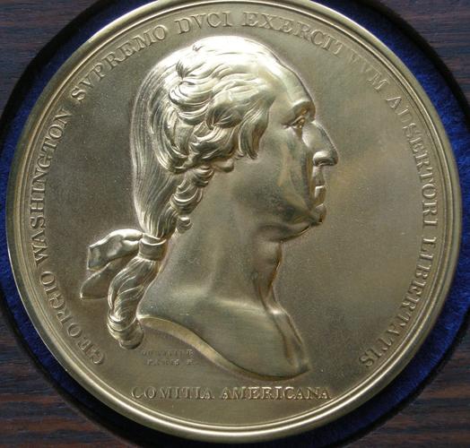 U. S. A. Medal commemorating George Washington before Boston, 1776 U. S. A. Medal commemorating George Washington before Boston, 1776