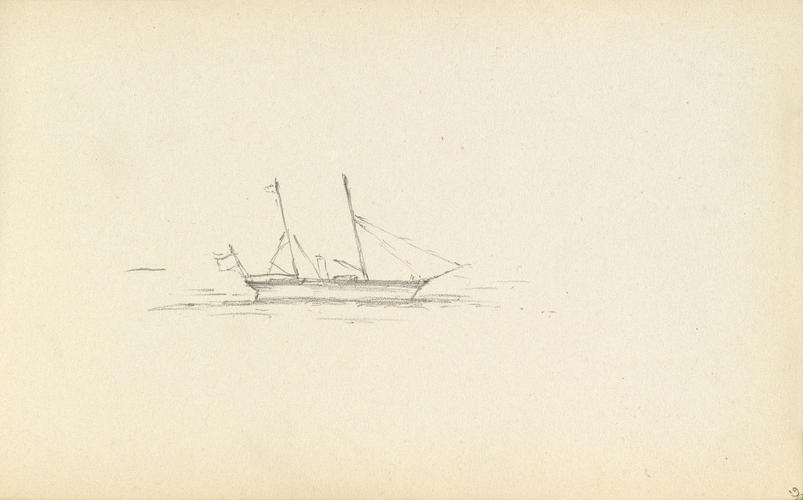 Master: Princess Alexandra's Sketch Book, 1886
Item: A ship