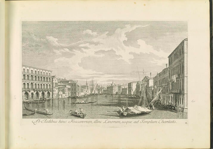 Master: Venetian views after Canaletto
Item: Ab Aedibus hinc Foscarorum, illinc Linorum, usque and Templum Charitatis