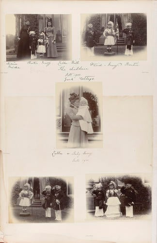 Mlle Bricka, Bertie, Mary and Miss Lalla at York Cottage