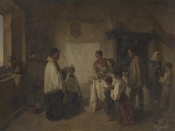 Blessing the Passover Lamb