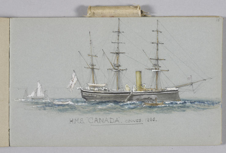 Master: Queen Alexandra's Sketch Book, 1884 - 1886
Item: H. M. S. CANADA
