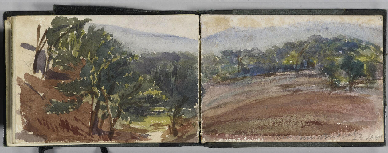 Master: Sketch book of HRH Princess Louise 1865
Item: Near Linn of Quoich