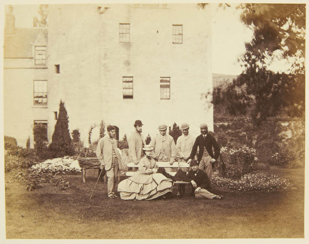 Albert Edward, Prince of Wales, and Alexandra, Princess of Wales, and their suite, Abergeldie, 1864 [Photographic Portraits Vol. 4/62 1861-1876]