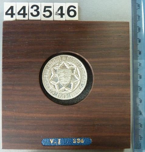 Medal commemorating the inauguration of the Monument for the Coronation Stone of the Anglo-Saxon Kings at Kingston-upon-Thames Medal commemorating the inauguration of the Monument for the Coronation Stone of the Anglo-Saxon Kings at Kingston-upon-Thames