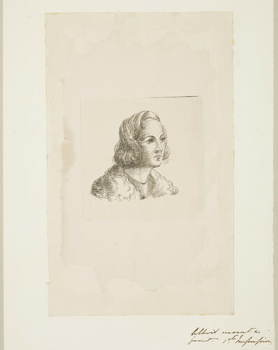 Head of a young man with long hair Head of a young man with long hair