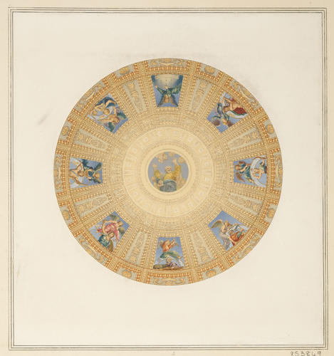 The cupola of the Chigi Chapel, Santa Maria del Popolo