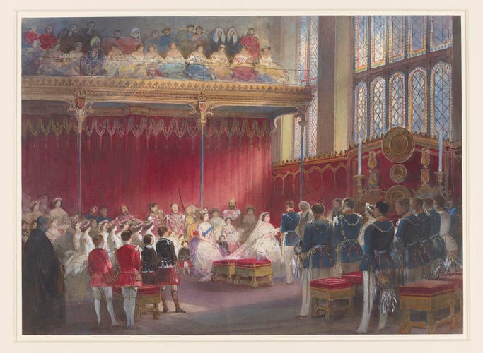 The wedding of the Princess Royal and Prince Frederick William of Prussia The wedding of the Princess Royal and Prince Frederick William of Prussia