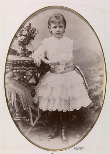 Princess Wilhelmine of the Netherlands. [Album: Photographs. Royal Portraits, 1883-1891]