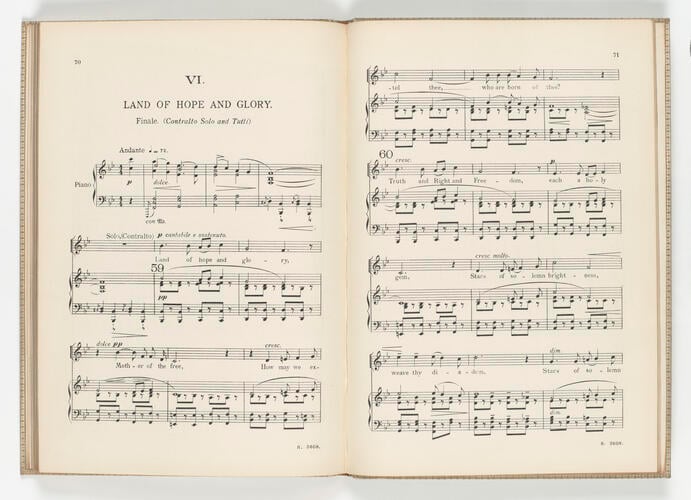 Coronation ode / written by Arthur Christopher Benson ; set to music. . . by Edward Elgar