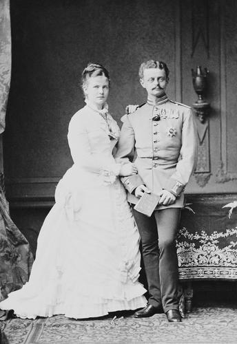 Hereditary Grand Duke and Duchess of Oldenburg. [Album: Photographs. Royal Portraits, 1875-1890]