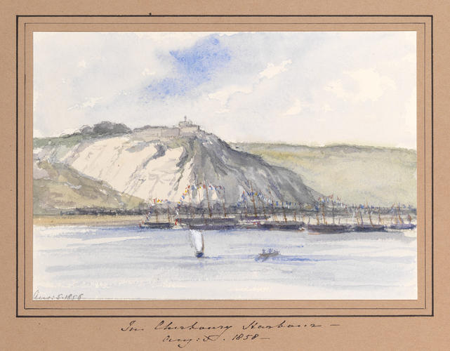 Master: Queen Victoria's Sketchbook 1855-1860
Item: In Cherbourg Harbour