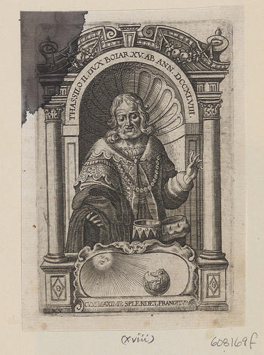 Master: The Early Dukes of Bavaria
Item: THASSILO II. DVX BOIAR XV AB ANN DCCXLVIII