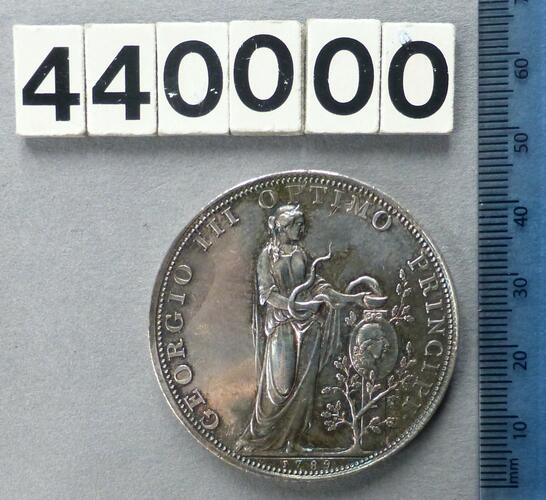 Great Britain. Medal commemorating the Recovery of King George III from illness, 1789 Great Britain. Medal commemorating the Recovery of King George III from illness, 1789