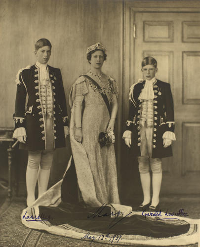 Mary, The Princess Royal and Countess of Harewood (1867-1965) with her sons