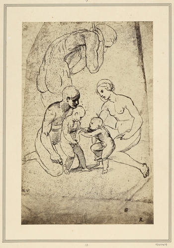 Study for the Holy Family with the Infant Baptist and St Elizabeth