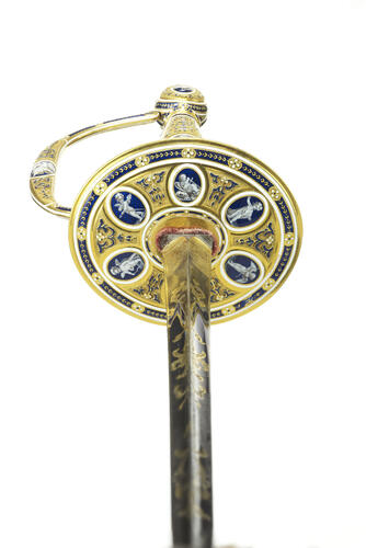 Small sword and scabbard