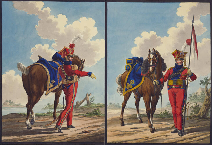 French Army. Officer, Lancers, Garde Impériale